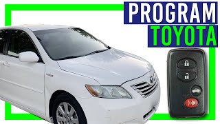 How To Program Toyota Smart Key Fob At Home [upl. by Schrick]