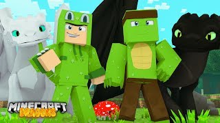 Joining TINY TURTLES DRAGON WORLD  Minecraft Dragons [upl. by Naitsabes801]