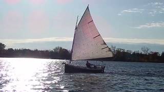 Marsh Hen gaffrigged catboat [upl. by Oilla]