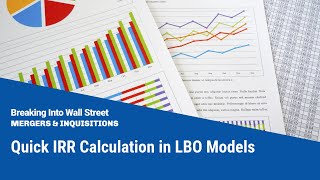 Quick IRR Calculation in LBO Models [upl. by Patin763]