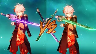 Mistsplitter vs Jadecutter Best DPS sword for Kazuha [upl. by Colly602]