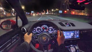 2021 Porsche Cayenne GTS POV Night Drive 3D AudioASMR [upl. by Lolande562]