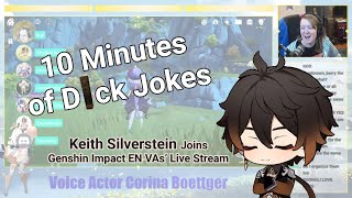 Keith Silverstein Joins Genshin Impact EN VAs Live Stream AKA 10 minutes of dik jokes [upl. by Mota]