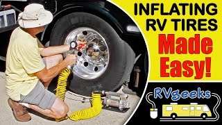 How To Inflate RV Tires The Easy Way Hint Use a Viair 400PRV [upl. by Yekcin]