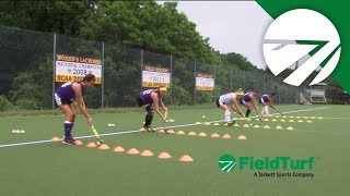 Touches amp Checks │ Cone Drill │ Field Hockey Training with Amy Cohen [upl. by Ahk158]