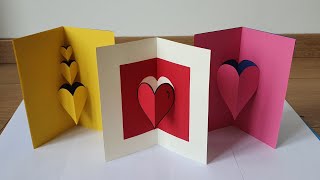 Tuto n°73 carte popup coeur facile [upl. by Anett]