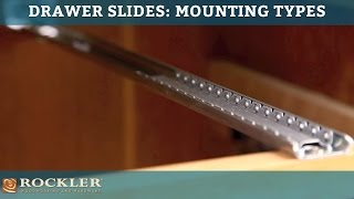 Drawer Slide Tutorial Mounting Types [upl. by Felix211]