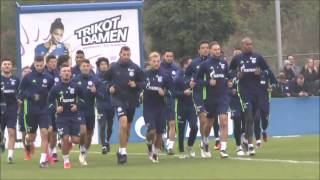 FC Schalke 04 Training one day before Derby with BVB [upl. by Bradan]