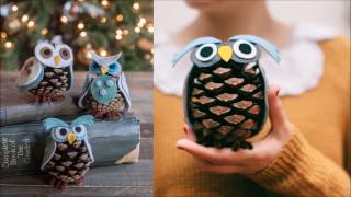 10 DIY Christmas Pine Cone Crafts [upl. by Iramo]