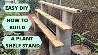 DIY How to build a simple Plant Stand  Plant Shelf [upl. by Cheria]