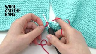 How to Knit Crochet Seam [upl. by Nocaj]