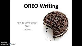 OREO Opinion Writing [upl. by Anoel]