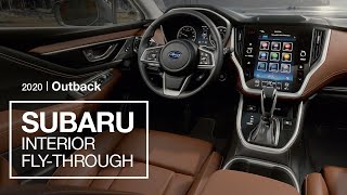 2020 Subaru Outback Interior FlyThrough Preview [upl. by Euqinaj]