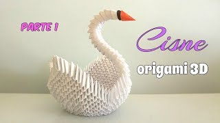 CISNE ORIGAMI 3DPRIMERA PARTEpaso a paso [upl. by Atiana]