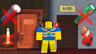 DOORS amp ROOMS No Light Challenge Full Gameplay [upl. by Ativahs]