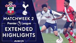 Southampton v Tottenham  PREMIER LEAGUE HIGHLIGHTS  9202020  NBC Sports [upl. by Ahtnahc]