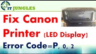 FIXED Canon Printer Error P 0 2 P02 LED Display [upl. by Most]