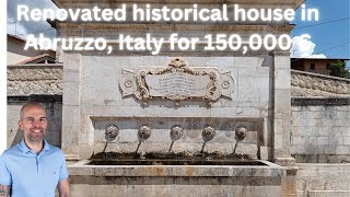 Renovated historical house in Barisciano Abruzzo Italy  Virtual Property Tour [upl. by Ahsenad]