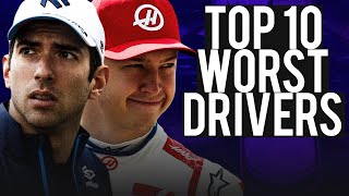 Top 10 WORST F1 Drivers 20002023 [upl. by Siol]