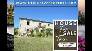 Ancient country house renovated for sale in Abruzzo Montazzoli Italy  Virtual Property Tour [upl. by Marita]