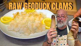 Slice and Serve a Geoduck Clam [upl. by Nager]