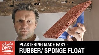 Plastering MADE EASY  with the Marshalltown Rubber Float [upl. by Christoph]