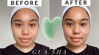 Does the Gua Sha Really Work Before amp After Results l Sasha Colina [upl. by Agathe]