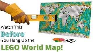 How to Hang the LEGO Art World Map on the Wall Set 31203 [upl. by Sandberg]