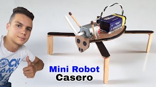 Cómo Hacer Un Mini Robot Casero Muy Fácil [upl. by Eecyal227]