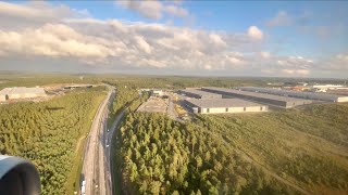 Landing at Göteborg Landvetter Airport Ryanair [upl. by Ayhtak880]