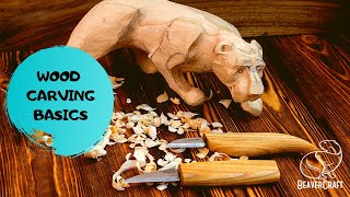 Wood Carving for Beginners  BasicsampTips [upl. by Nalepka]