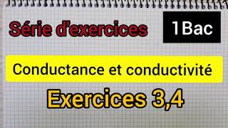 conductance et conductivité série dexercices 1Bac الأولى بكالوريا علوم [upl. by Oliy]