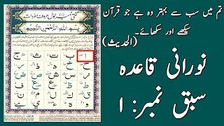 Noorani Qaida Lesson 1 Full In UrduHindi [upl. by Julienne]