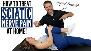 How To Treat Sciatic Nerve Pain At Home  Stenosis [upl. by Enitsrik]