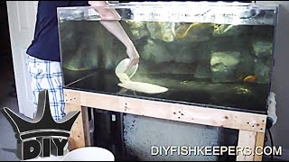 HOW TO Add Sand To Your Aquarium  CHEAP CLEAN and SAFE [upl. by Sterling423]