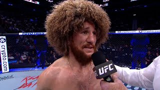 Merab Dvalishvili Octagon Interview  UFC 278 [upl. by Nelyaw]