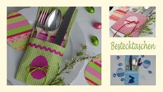 DIY Bestecktasche nähen und individuell verzieren [upl. by Otcefrep9]