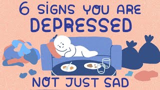 6 Signs Youre Depressed Not Sad [upl. by Gitlow]