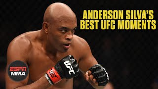 Anderson Silvas best UFC moments  ESPN MMA [upl. by Nelyt608]