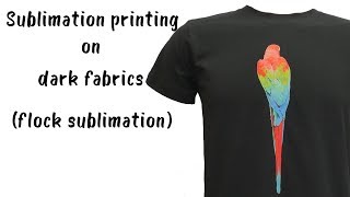 Sublimation printing on dark fabrics Flock Sublimation  CottonCanDo [upl. by Etem]