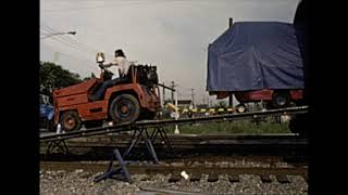 Ringling Bros Circus Train Unloading In Dayton Ohio [upl. by Aniger411]