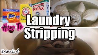 LAUNDRY STRIPPING  HOW TO STRIP LAUNDRY AND WHY [upl. by Anigue]