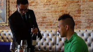 Sommeliers Teach Proper bottle service quotSparkling and Still Winequot [upl. by Aratal]