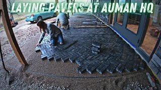 Laying Pavers At Auman HQ Part 1 [upl. by Poler]