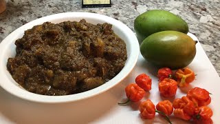 How to make Mango Achar Guyanese Style [upl. by Lombard]