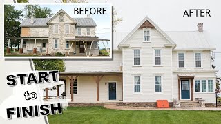 HISTORIC 1900 Farmhouse Restoration 👉🏻 start to finish [upl. by Obeng]