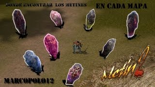 COMO ENCONTRAR UN METIN EN CADA MAPA Y EL DROP DE LOS METINES EN METIN2 [upl. by Aguie617]