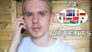 The English Language In 24 Accents [upl. by Thorsten360]