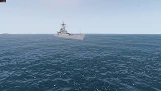 Red Storm Rising  USS Iowa vs Soviet Artillery  Arma 3 [upl. by Nauqahs23]