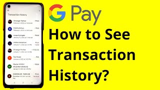 How to See Payment History in Google Pay  GPay Transaction History [upl. by Asnerek]